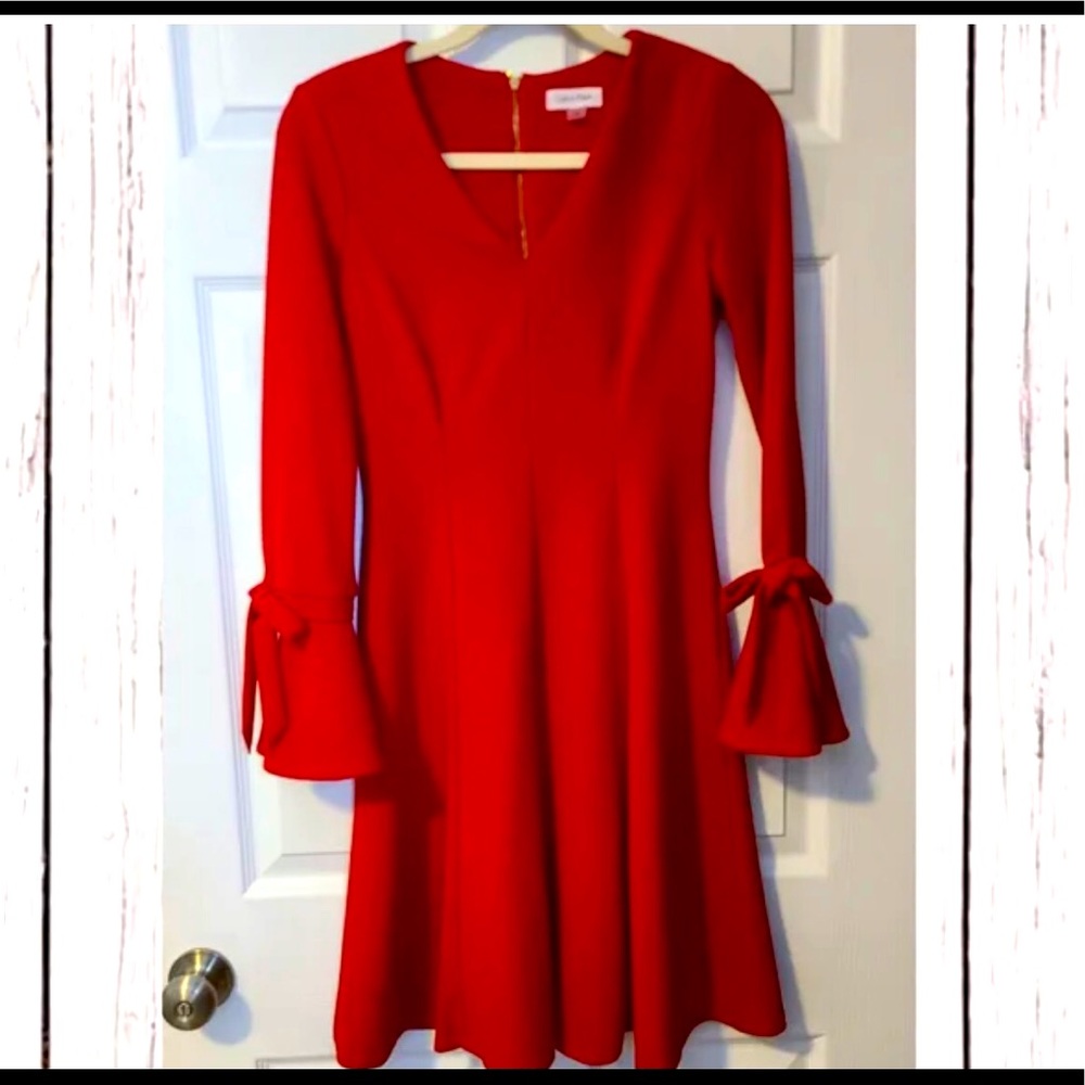 Calvin Klein red dress